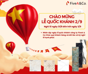 Thông báo nghỉ lễ 2/9 - Công ty cổ phần FiveA & Co