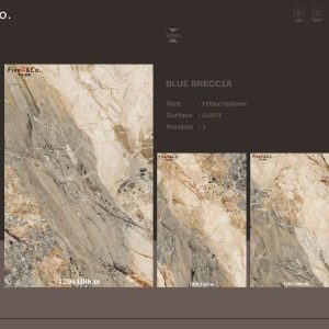 Mẫu Gạch BLUE BRECCIA có 3 bề mặt khác nhau