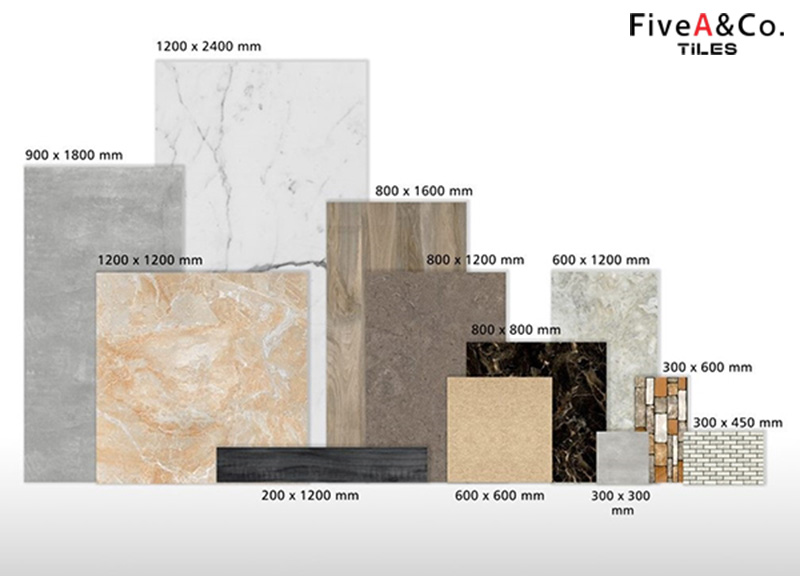 Các loại kích thước gạch - Fiveaco