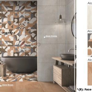 3 Mẫu gạch Ấn Độ sau khi được phối cảnh